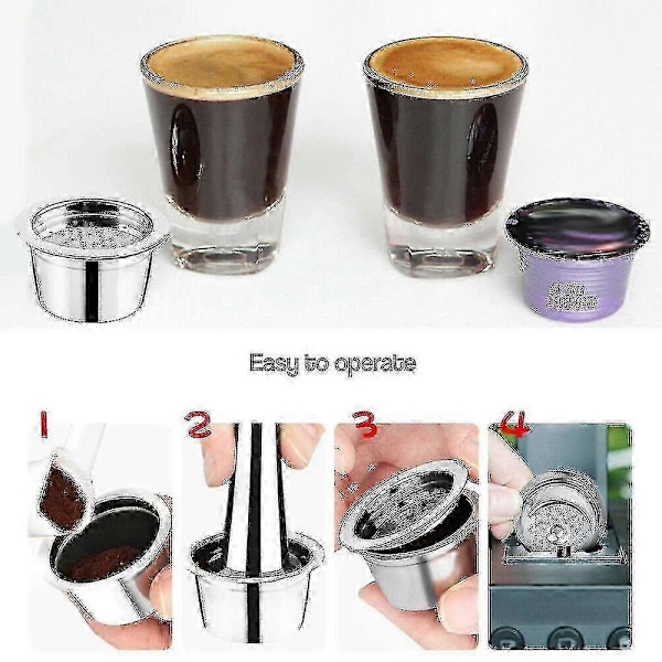 Bimirth Återfyllningsbara Kaffekapslar för K-fee Kaffe Espressomaskin