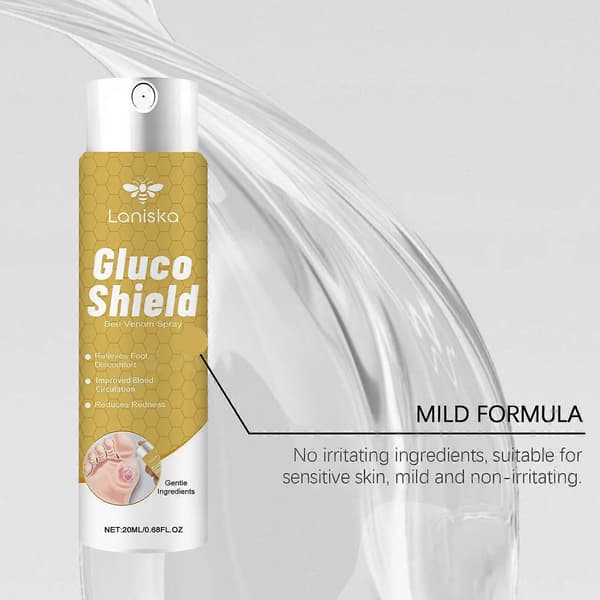 Gluco-Shield Bi-Gift Sår Spray Lang Beskyttelse Lange Kontortimer 2pcs