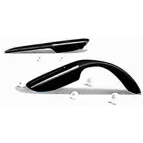 Mini Trådløs Mus Foldbar Arc Touch Mus 2.4ghz Optisk Computermus USB-modtager Til Microsoft PC Laptop (sort)