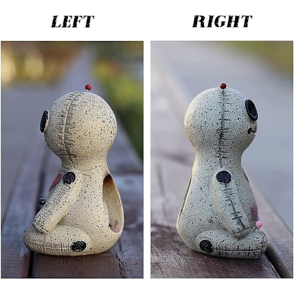 Voodoo Dukke Røgelsesbrænder Keglebrænder Backflow Røgelsesholder, 4\" Resin Røgelsesholdere Resin Statuer Ornament Håndlavet Håndværk