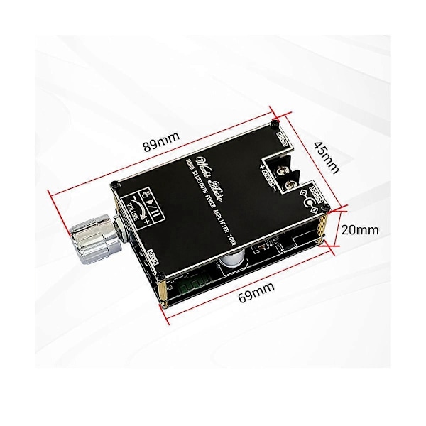 Mono 100W Bluetooth Ljudförstärkarkort med TWS Box Funktion TPA3116D2 BT5.1 Stereo Ljudmodul