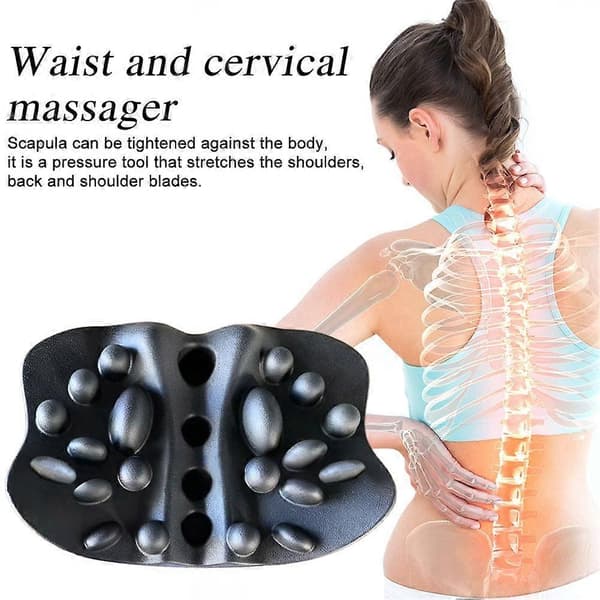 Polyuretan PU Självknytande Läder Massage Svankkudde Dragmassager