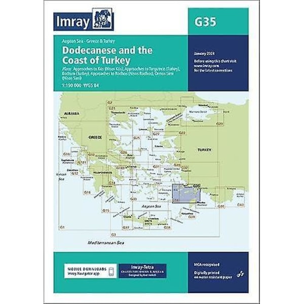 Imray søkort G35 af Imray, paperback