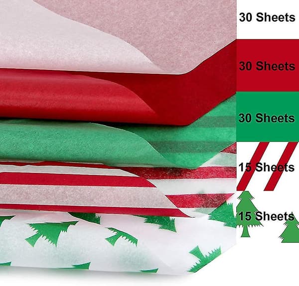 Jul Silkespapper Presentpapper, 120 Ark, 35 x 50 cm, Vit