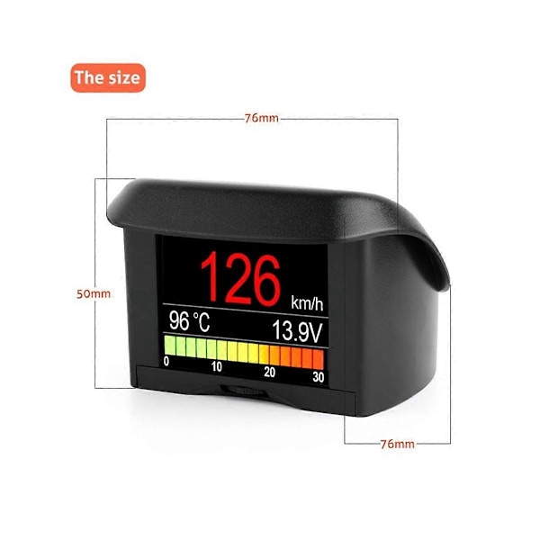 Digital bil speedometer A202 OBD2 bilcomputer bil display instrument OBD2 head-up display turcomputer