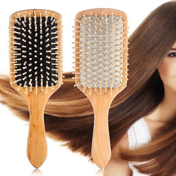 Massagekam - Schima Superba Trä Hårbottenmassager för Hår & Avkoppling