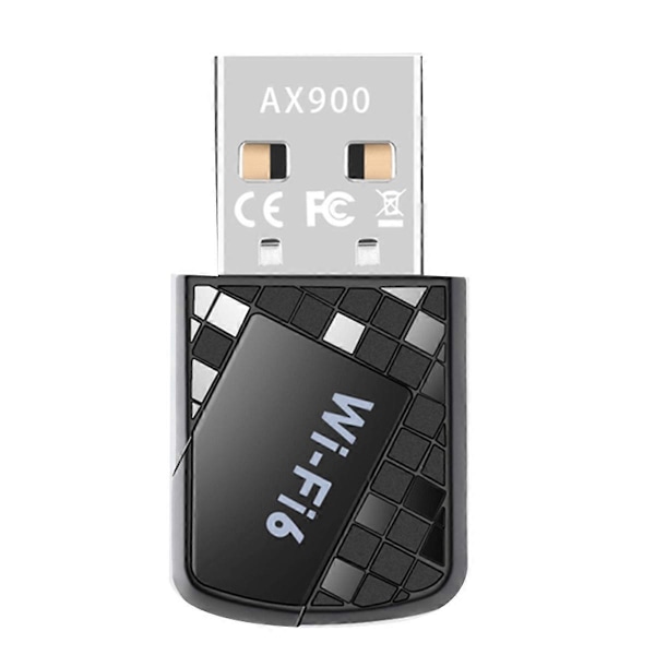 WiFi 6 Netværkskort 2.4G og 5GHz 900Mbps USB WiFi Adapter Trådløs USB Dongle 5Dbi Antennekort Rec