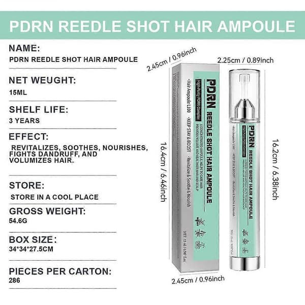 PDRN Hårampull 15ml Hårbotten Serum För Hårväxt