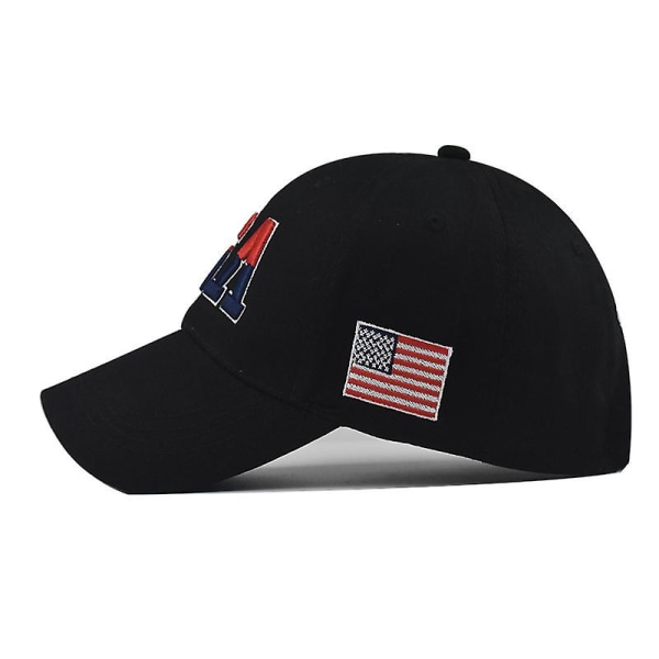 National Flag Baseball Cap Broderad Peaked Cap USA red