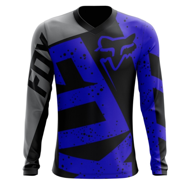 2023 sommer ny offroad mountainbike langærmet cykeltøj T-shirt blue XXL