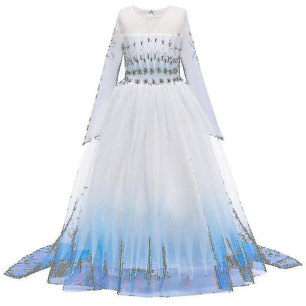 Kids Girl Frozen Queen Elsa Princess Dress Pageant Födelsedagsfest Balklänning_y