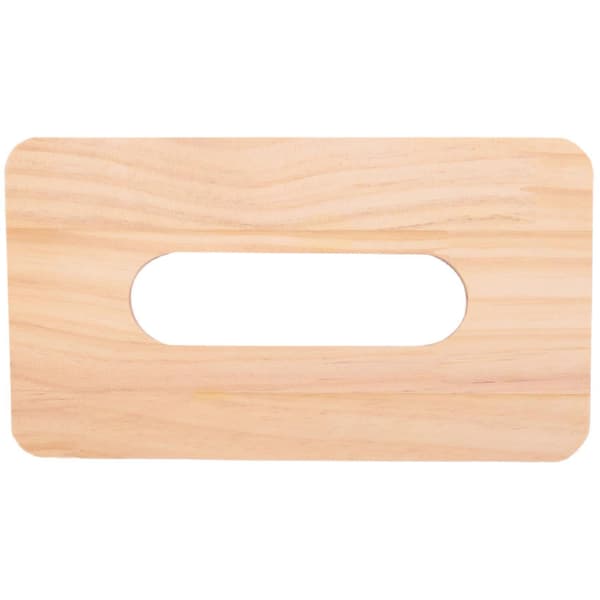 Minimalistisk Pappershållare, Modern Transparent Rektangulär Bambusvävnadsdispenser