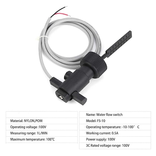 Vattenflödesbrytare FS-10 100V Högprecisionsnivåsensor