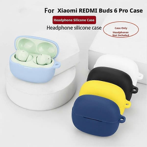 For Redmi Buds 8 Pro Silicone Protective Case for Headphones Shockproof Shell transparent