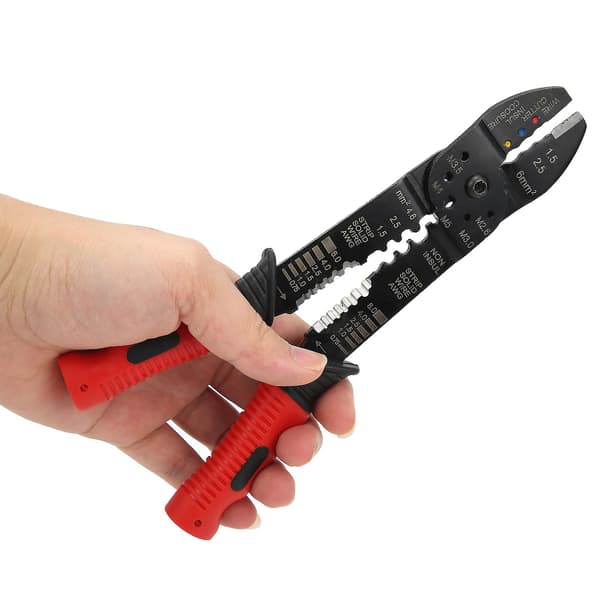 Terminal Crimper Multifunksjon Stripper Krimpverktøy Industrielt Utstyr FS051