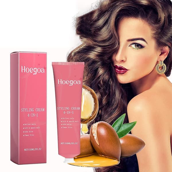 Krøllete hårstyling Elastin fuktighetskrem Elastisk pleie Naturlig volum