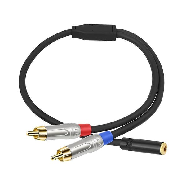 3,5 mm til lydkabel hun til hann Y-splitter