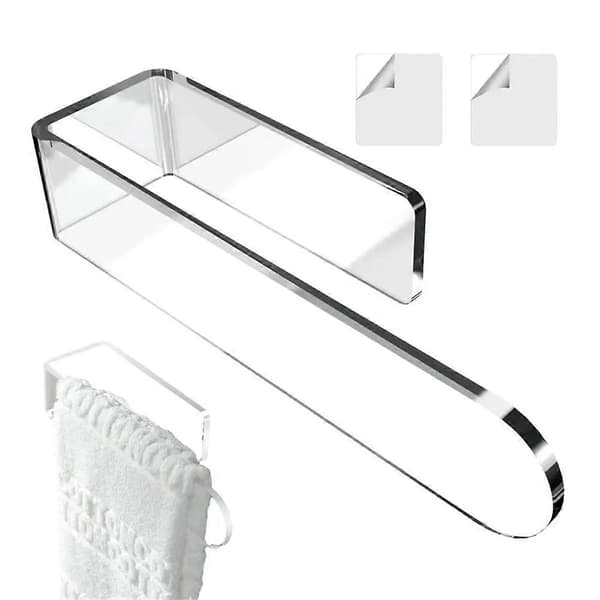 U-formet Baderom Akryl Håndkleholder, Transparent