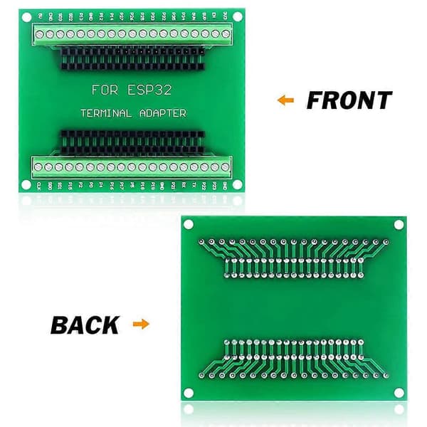 4 stk. ESP32 Breakout Board GPIO 1 til 2 for 38-bens smal version ESP32 ESP-WROOM-32 Mikrocontroller