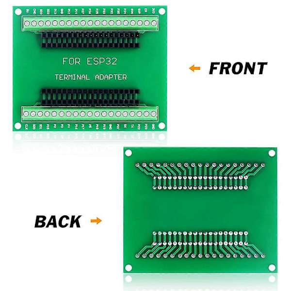 4 stk ESP32 Breakout Board GPIO 1 til 2 for 38-PIN smal versjon ESP32 ESP-WROOM-32 mikrokontroller
