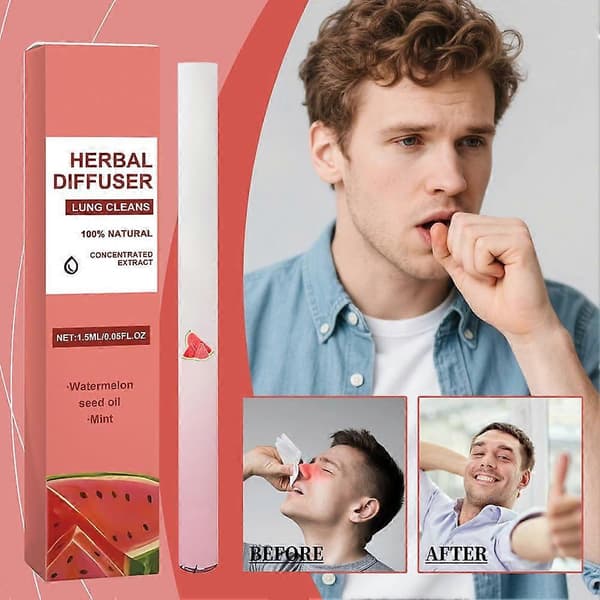 Vattenmelonfrö Aromaterapistick - Alkoholfri Näsinhalator för Stress red