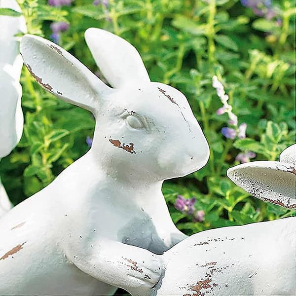 Hagefigur påskehare | Hagefigurpynt i harpiks – hagefigur