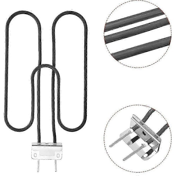 66631 Varmeelement for Weber Q1400/Q140 Elektrisk Grill, Grillvarmerør, EU-plugg