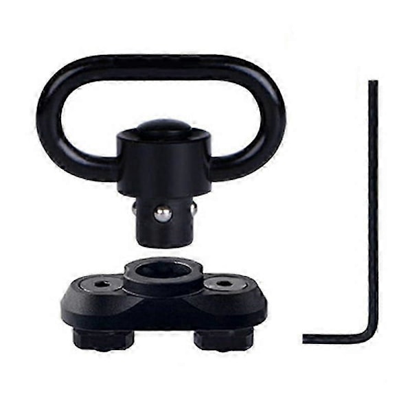 Sling Mount kit Rail Adapter Adapter Tryckknapp Snabbkoppling Remspänne, Svart