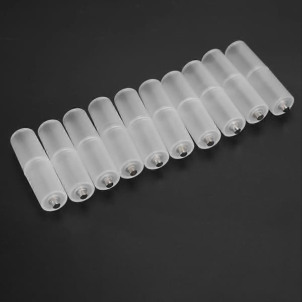 10 stk. AAA til AA Batteri Konverter Adapter Holder Etui
