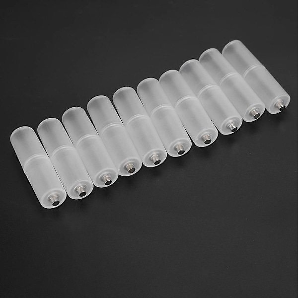 10 stk. AAA til AA Batterikonverter Adapter Holder Etui
