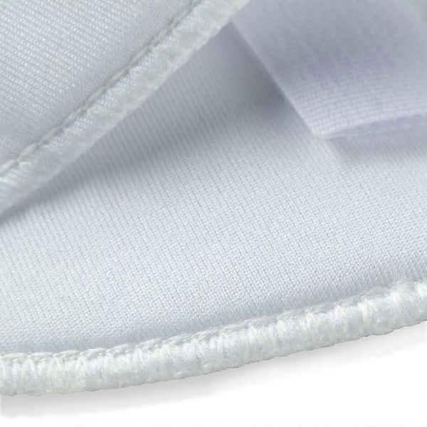 Halvmåne skulderpuder med velcro S, Hvid