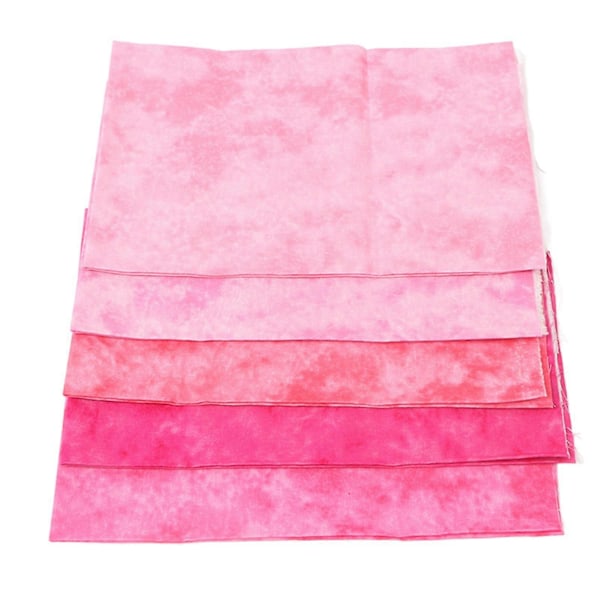 5 st Bomulls Quiltnings Tyg Smutsfärgat 50 cm Långt 45 cm Brett Mjukt Lappverkstyg för Hantverk DIY Reparation Rosa 50 cm Långt 45 cm Brett (5 st)