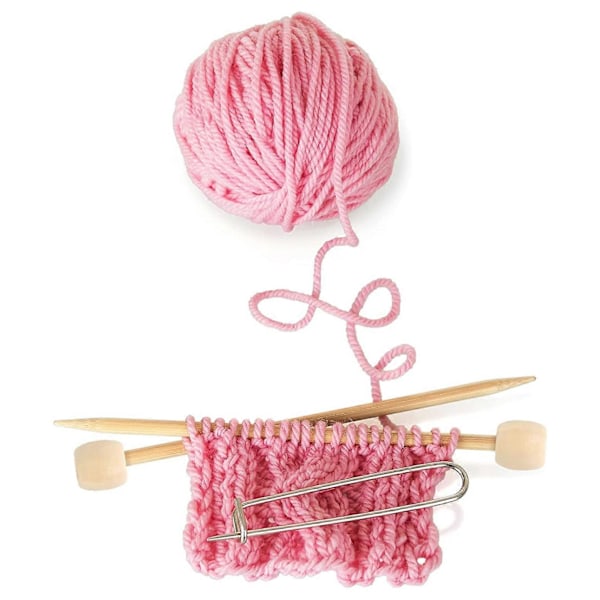 20 st Mini Släta Bambu Stickor 6mm Ulltråd Stickning Positioneringsnål DIY för Be