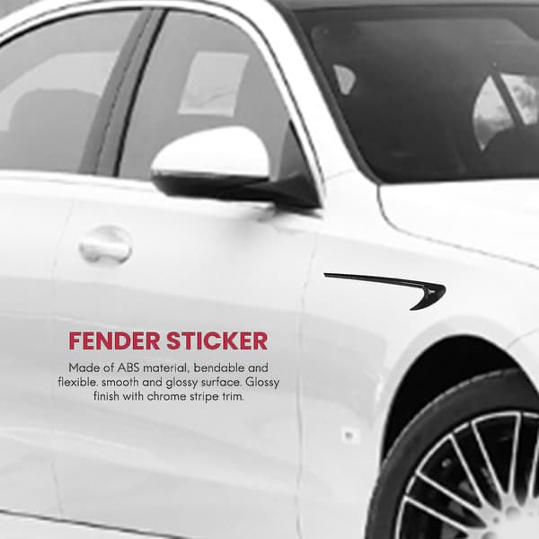 2 stk. Bil Side Skærm Trim Til E Klasse W213 C-klasse W205 Refit E63s Amg Tilbehør