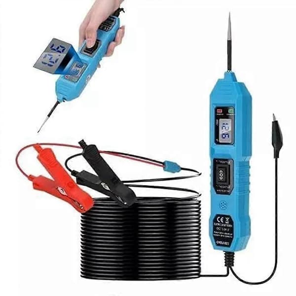 3,5-36V DC Bil Elektrisk System Tester, Enjoyialife DC Tester red
