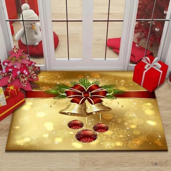 Juldekoration Matta för Hemmet Jul Dörrmatta Navidad Ornament Nyår 2024 Gåvor Jul Party Dekor Natal Noel 2023 6