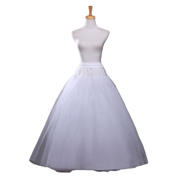 Bröllop Underkjol Brud Tyllkjol Utan Ringar Crinoline Halv Ip Bal Underkjol Fancy Kjol A