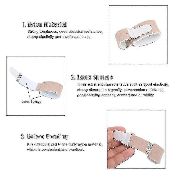 6 stk. Fingerskinner, finger-buddy-wraps til hammerfingre, slidgigt, fingerled, bøjede fingre, brækket finger