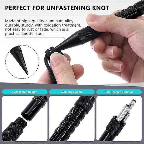 1 setti Paracord-rannekorun valmistussetti, säädettävä puinen punontajigi rannekorun tekijä solmimisvälineellä Laci