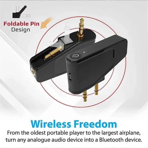 Bluetooth 5.3 Flyadapter A2DP Sender for Aonic 40 50 Trådløse Støyreduserende Hodetelefoner