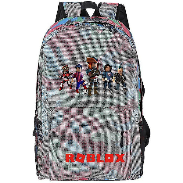 Roblox Skolesekk Ryggsekk Student Skolesekk Reiseveske Color-20