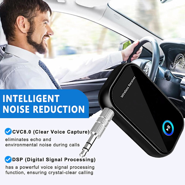 Bil Bluetooth Adapter, 3.5mm o Jack Bluetooth o Modtager