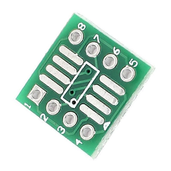 50 st SOP8 SSOP8 TSSOP8 SMD till DIP8 Adapter 0,65/1,27mm PCB-kort