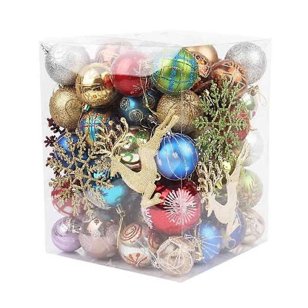 1 Set Julgranskulor Ornament för Jul Julgransdekorationer Hängande Kulset för Nyår P