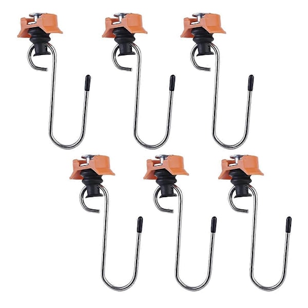 6-pack Husbilar, Lastbilar Metallkrokar för Flygskenor Spår Beslag, Enkel Installation Lastsäkring