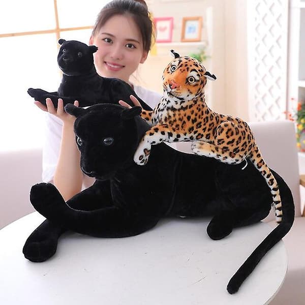 1 stk. Simulation Tiger Leopard Panther Plys Legetøj Blød Udstoppede Anima Tiger-white 30cm