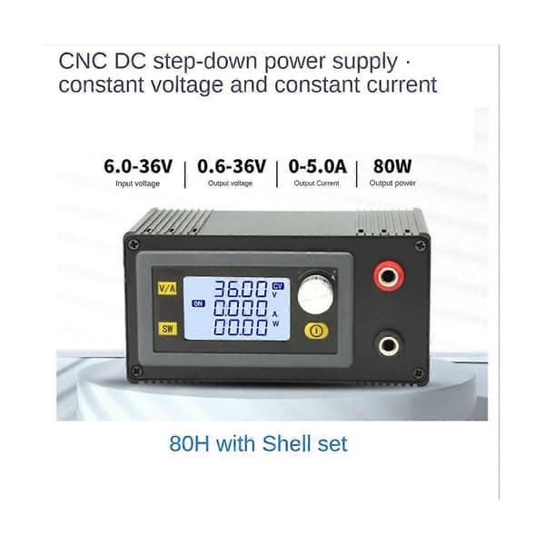 DC Boost Converter 5A 80W Strömmodul Justerbar Konstant Spänning och Konstant Strömladdning M