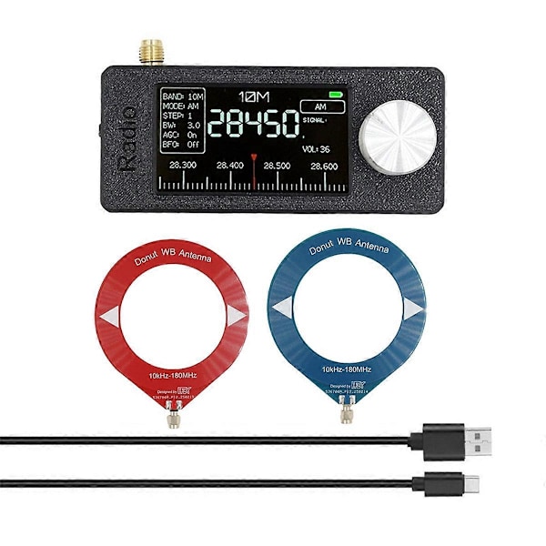 SI4732 Mini Radiomodtager 10Khz-180Mhz Bærbar Radio+Loop Antenne Kit AM FM Radio HF SW MW VHF Mini SI4732 Radio