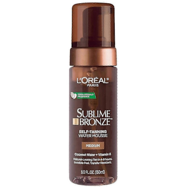 L'oreal Paris Sublime Bronze Hydrating Selvbrunende Vand Mousse, 148 ml