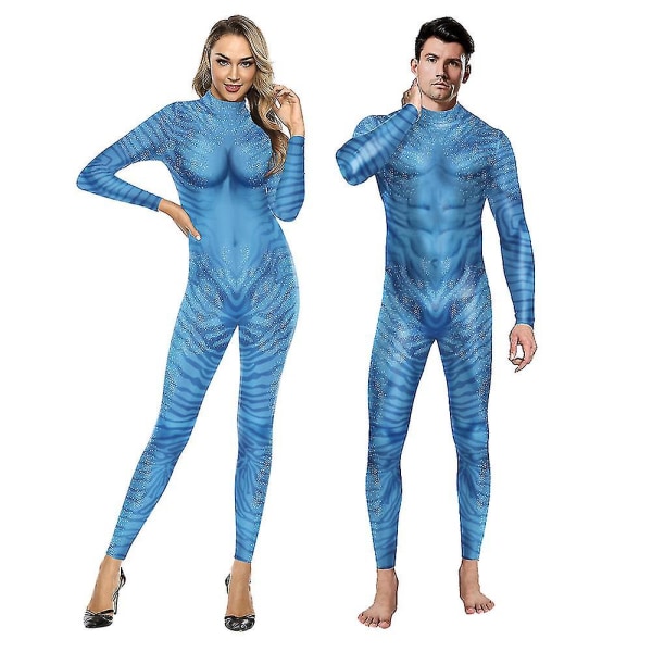 Snabb Leverans Film Avatar The Way Of Water Alien Cosplay 3d Jumpsuit Dam Herr Avatar Cosplay Kostym Halloween Zenti Party Bodysuit B142 255 M